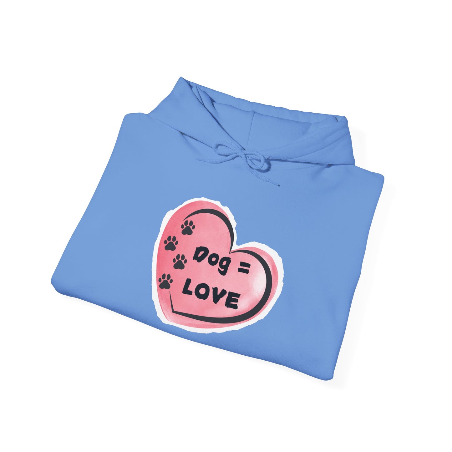 “Dogs = Love” Unisex Heavy Blend™ Hooded Sweatshirt