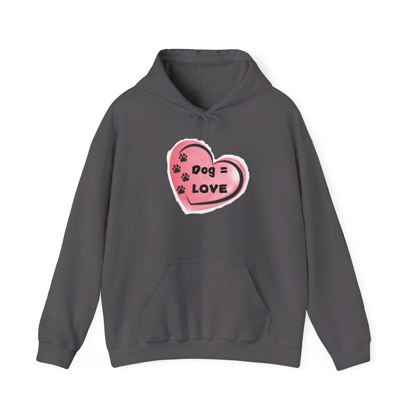 “Dogs = Love” Unisex Heavy Blend™ Hooded Sweatshirt