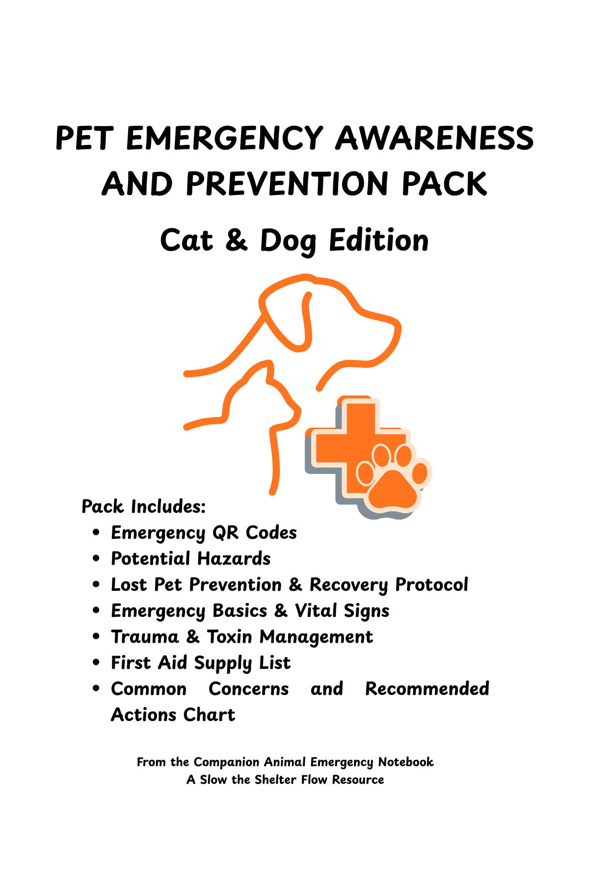 Pet Emergency Awareness and Prevention Pack - Cat & Dog Edition