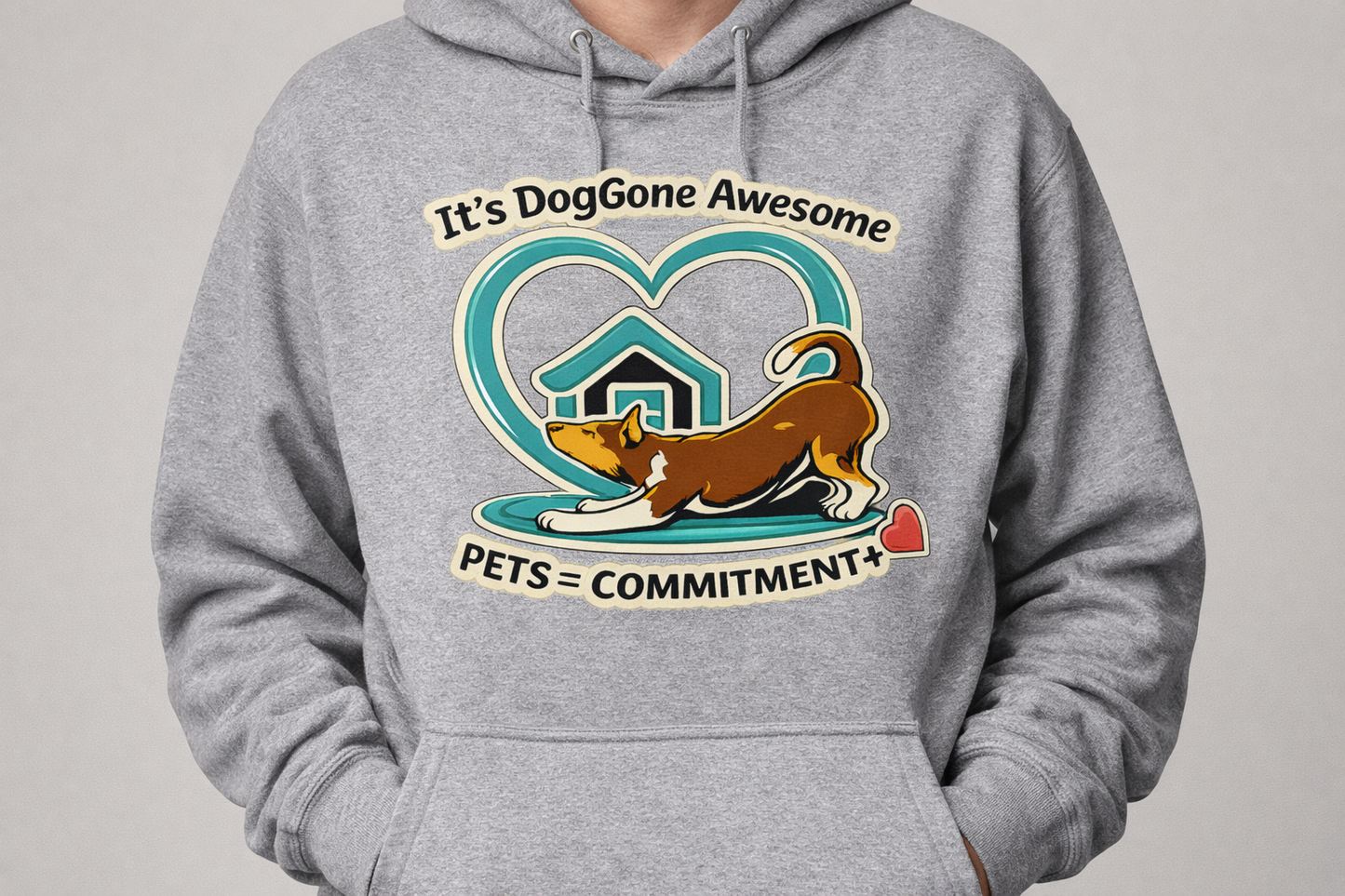 It's DogGone Awesome (Light Blues) Logo Hoodie