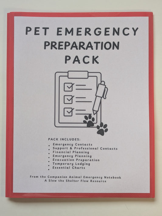 Pet Emergency Preparation Pack cover