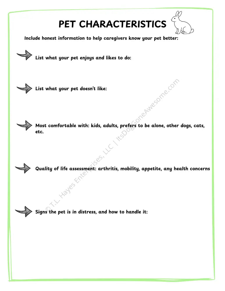 Individual Pet Care & Medical Pack - Cat & Dog Edition - Educational Resource