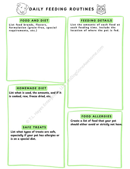 Individual Pet Care & Medical Pack - Cat & Dog Edition - Educational Resource